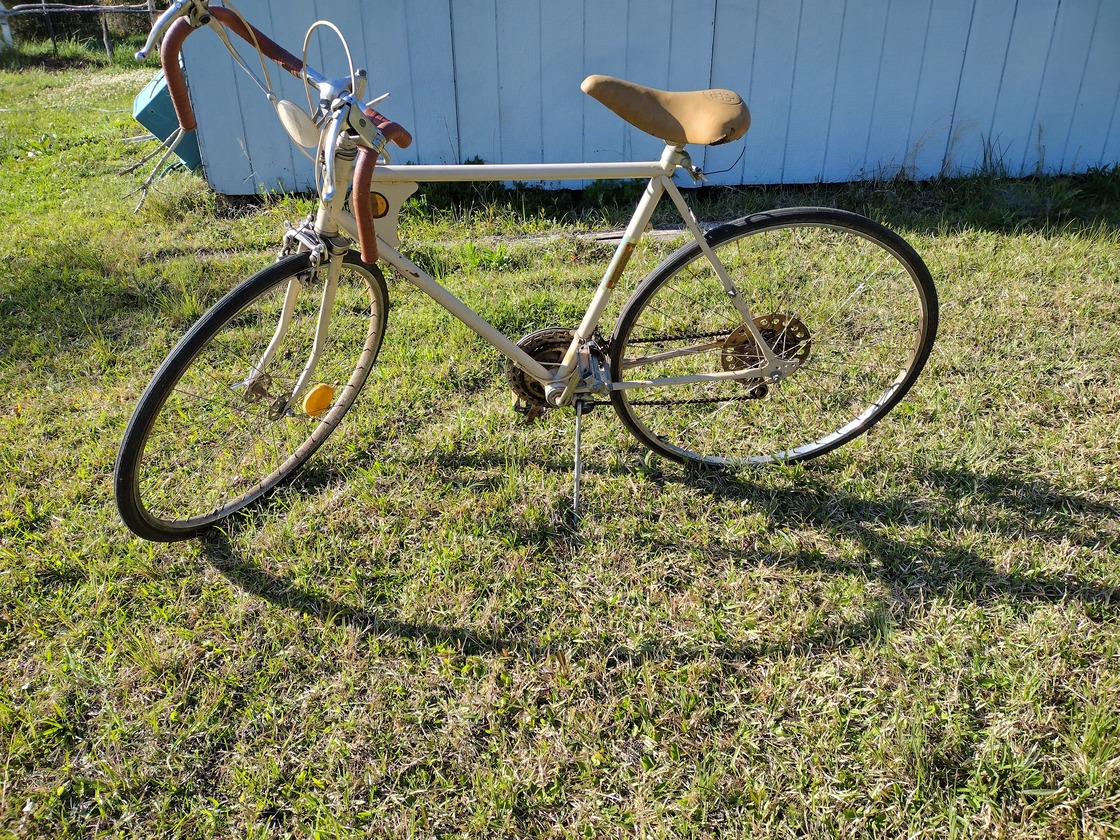 1976 Iverson Decathalon, tan, on a green lawn